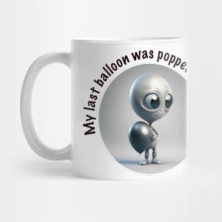 UFO Alien and balloon Mug